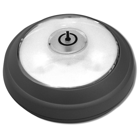 Rite Lite Gray Battery Powered LED Puck Light LPL620